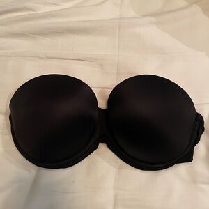 Victorias Secret PINK Black Strapless Bra 32DD
